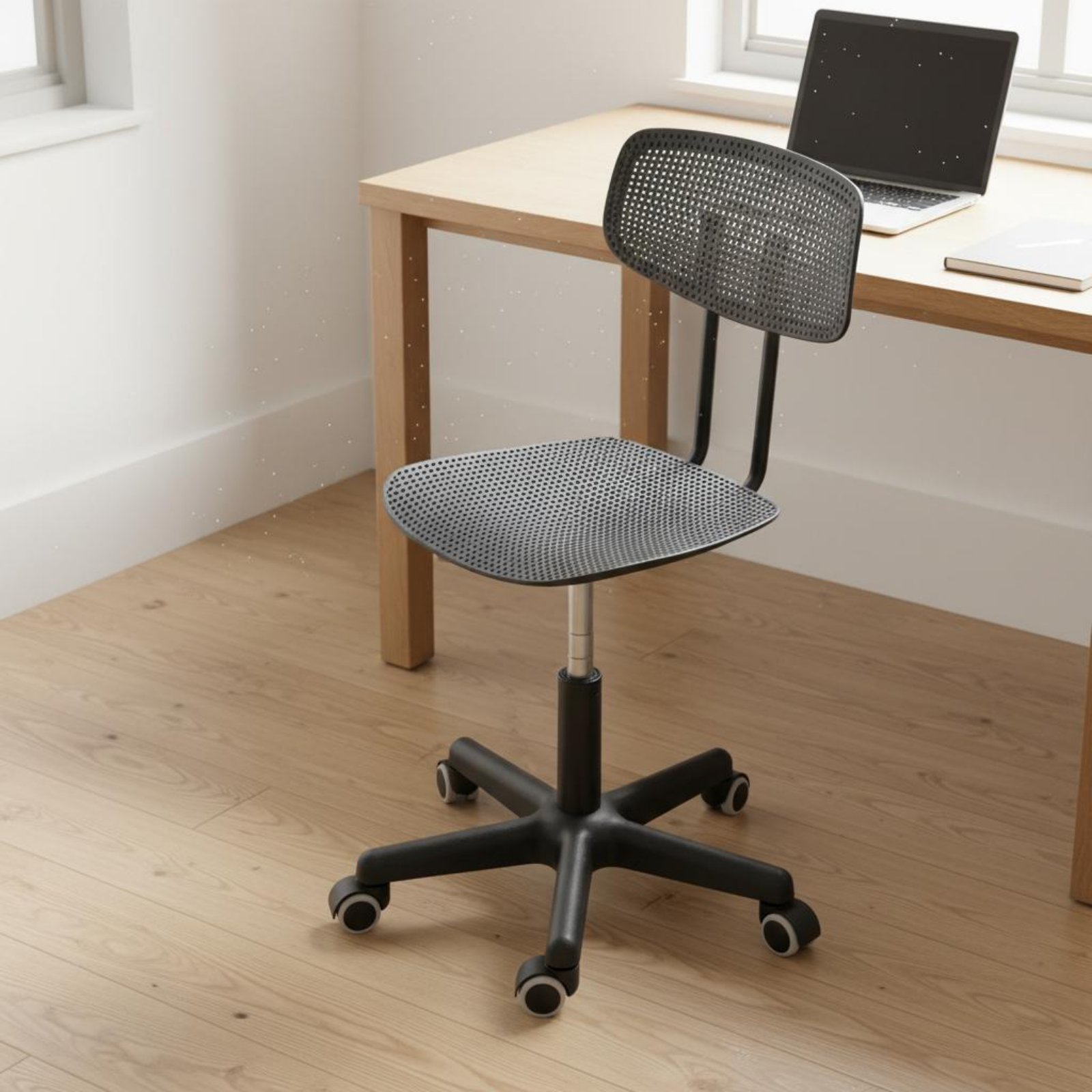 Chairs - เก้าอี้โต๊ะทำงานปรับระดับได้ ดีไซน์ระบายอากาศ หมุนได้ ประหยัดพื้นที่ กันน้ำ เหมาะสำหรับวัยรุ่น