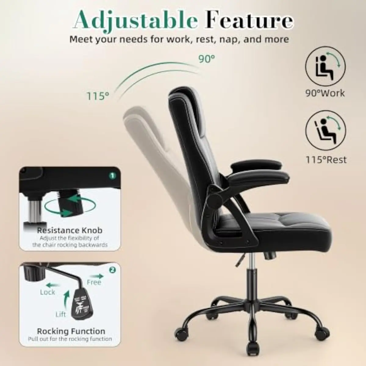 เก้าอี้สำนักงานผู้บริหารที่ออก - Chairs บทวิจารณ์และราคา