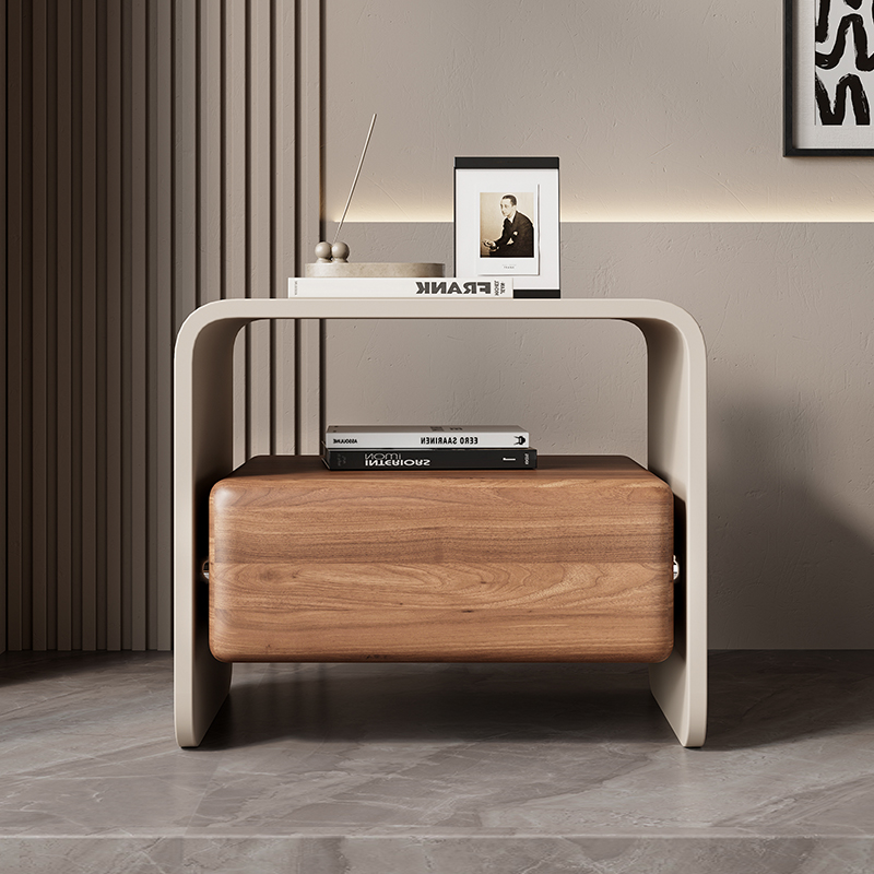 ตู้ข้างเตียงไม้เนื้อแข็งหรูหรา - Solid Wood Nightstand 2 Drawers บทวิจารณ์และราคา