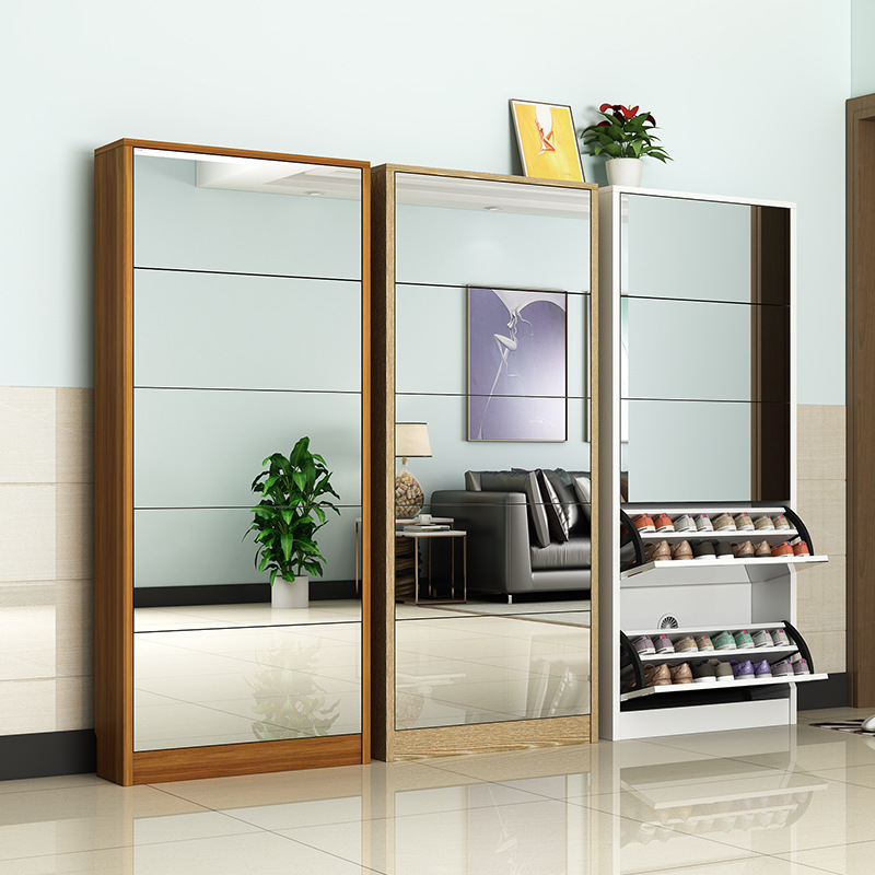 ตู้เก็บรองเท้าไม้แบบโมเดิร์นพร - Shoe Rack Cabinet Narrow Entryway บทวิจารณ์และราคา