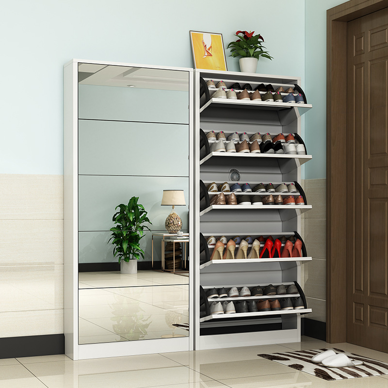 ตู้เก็บรองเท้าไม้แบบโมเดิร์นพร - Shoe Rack Cabinet Narrow Entryway บทวิจารณ์และราคา