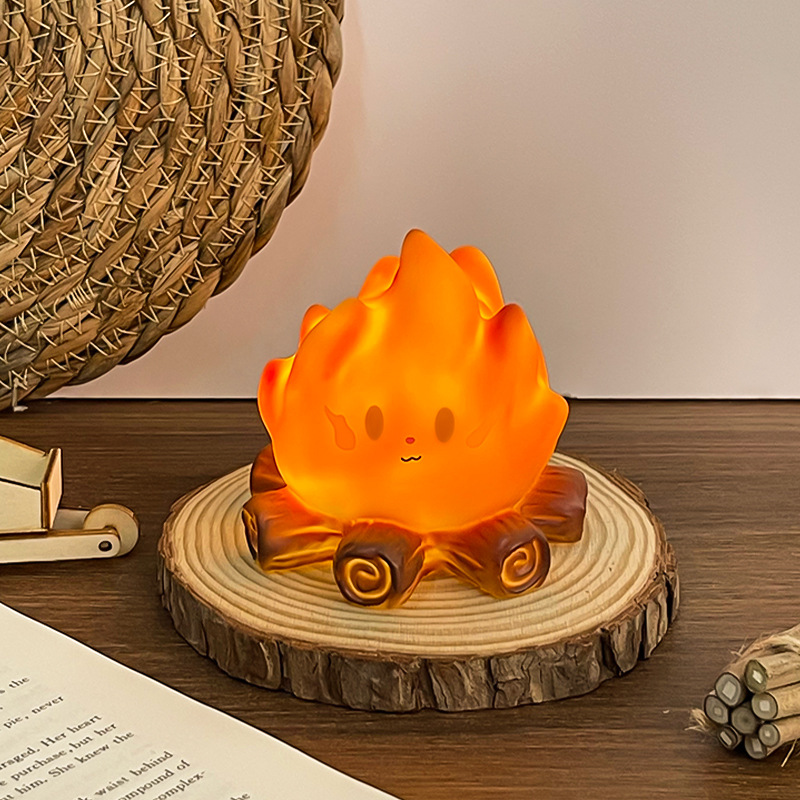 โคมไฟซิลิโคนรูปทรงกองไฟการ์ตูน - Floating Nightstand With Led Light บทวิจารณ์และราคา