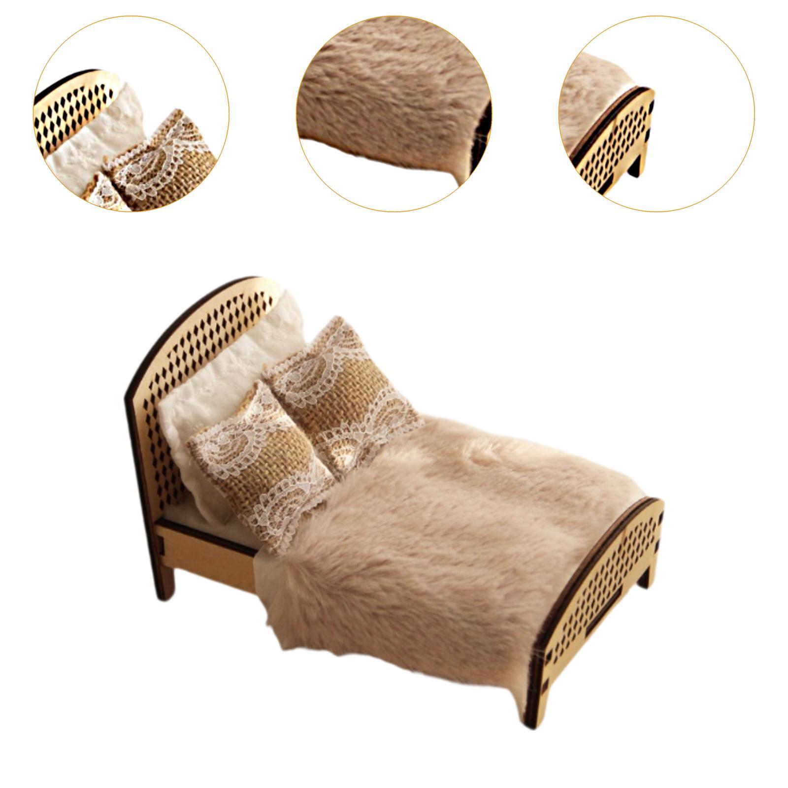 เตียงคู่ขนาด 1:12 สำหรับบ้านตุ - Bedroom Furniture บทวิจารณ์และราคา