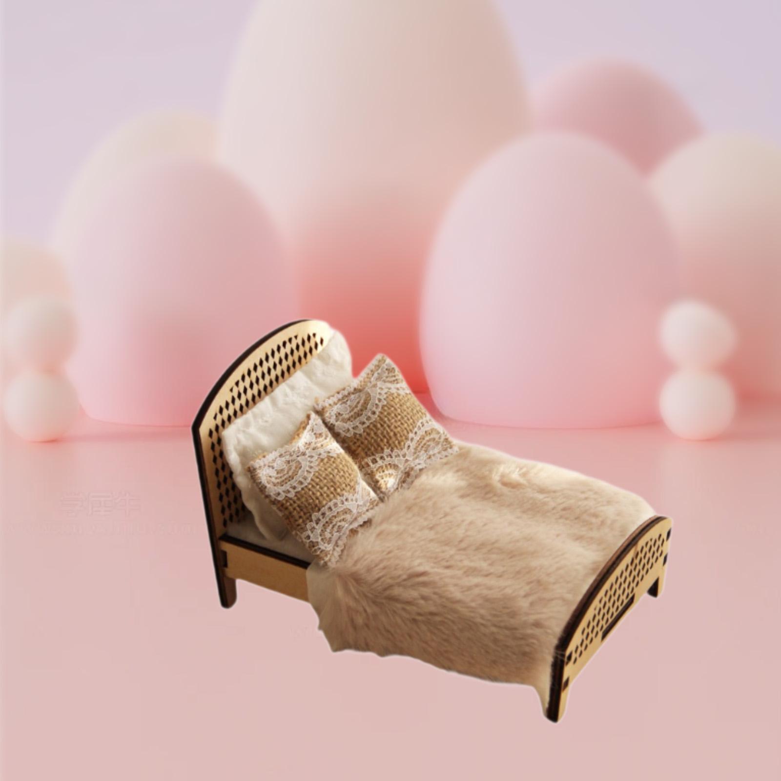 เตียงคู่ขนาด 1:12 สำหรับบ้านตุ - Bedroom Furniture บทวิจารณ์และราคา