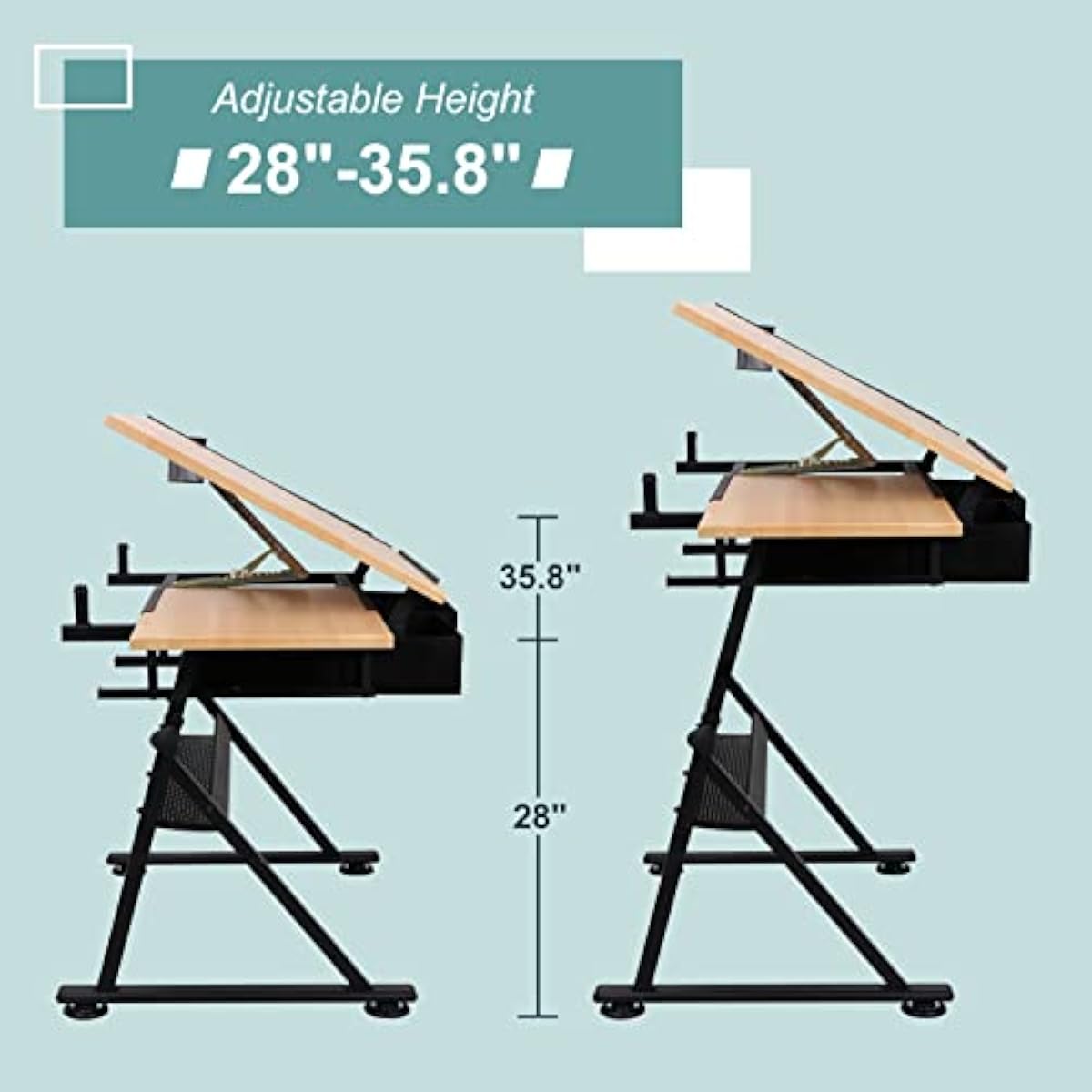 โต๊ะเขียนแบบปรับระดับความสูงได - Tables บทวิจารณ์และราคา