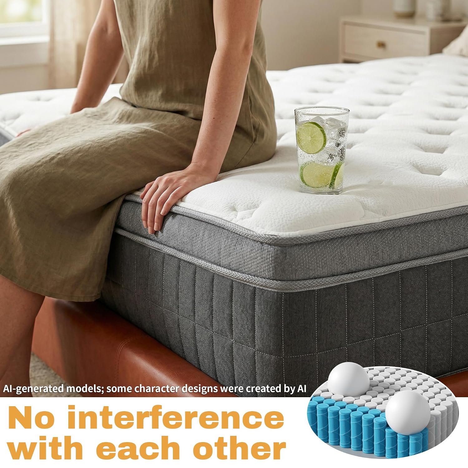 ที่นอนควีนไซส์ในกล่อง ขนาด 12  - Memory Foam Mattress In A Box Queen บทวิจารณ์และราคา