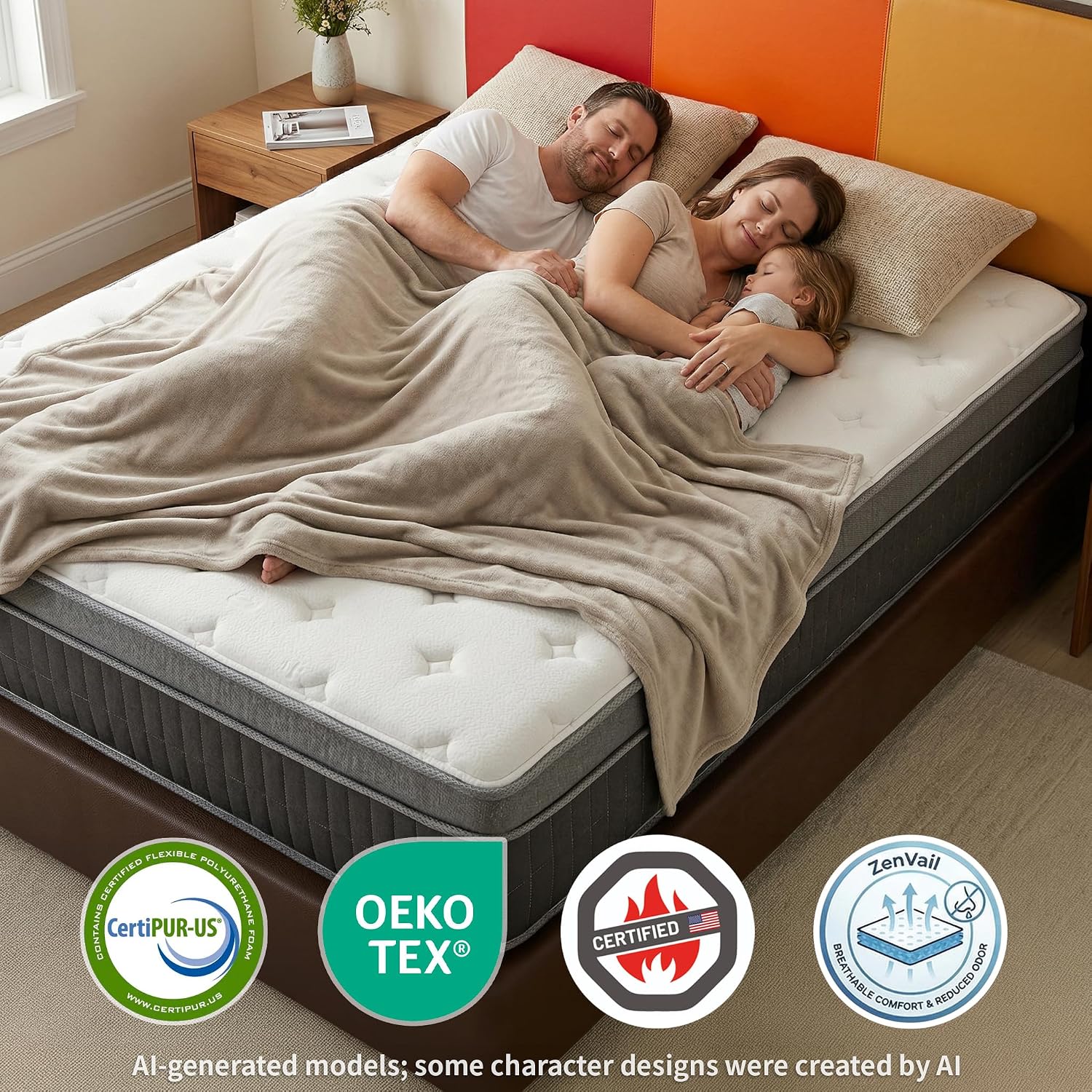 ที่นอนควีนไซส์ในกล่อง ขนาด 12  - Memory Foam Mattress In A Box Queen บทวิจารณ์และราคา