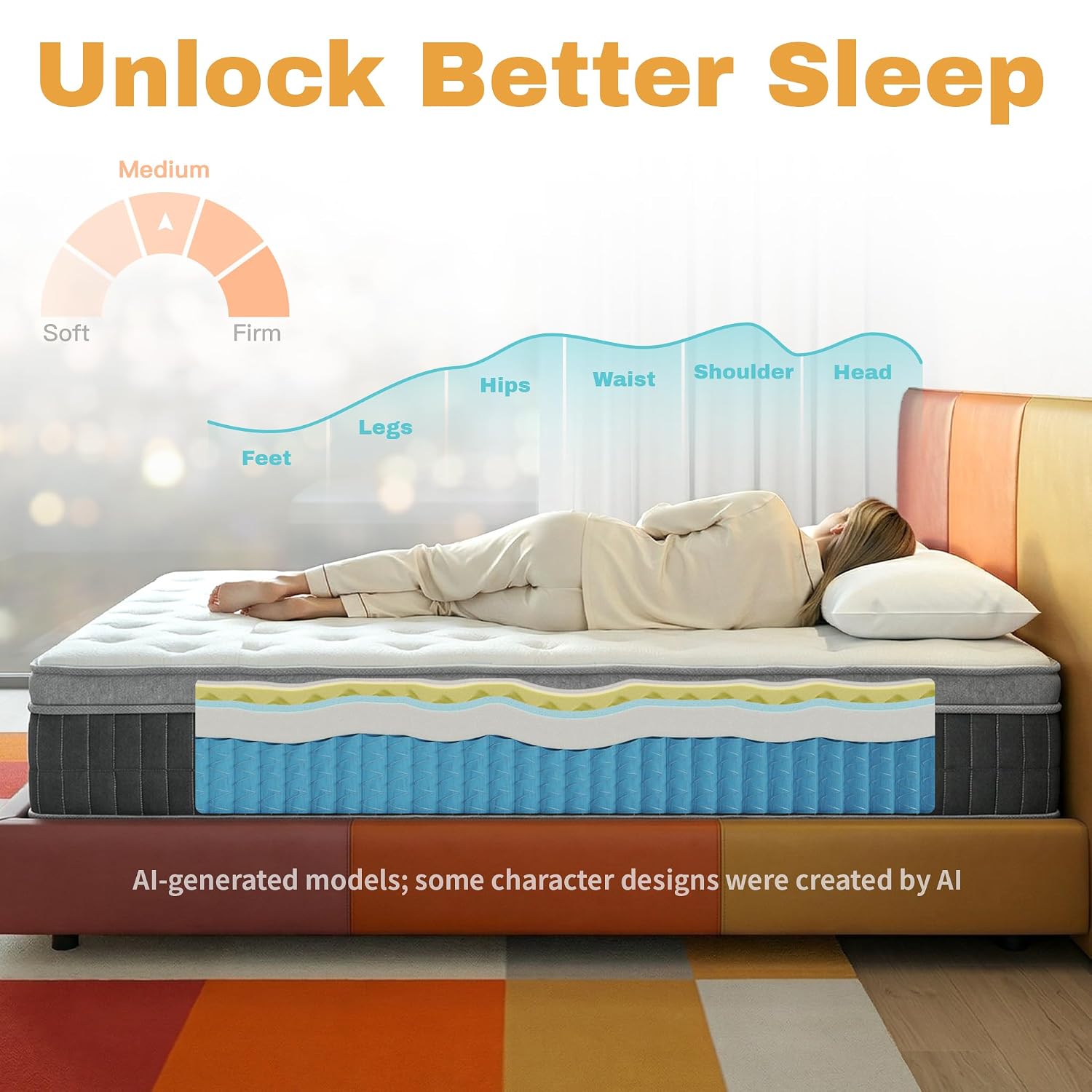 ที่นอนควีนไซส์ในกล่อง ขนาด 12  - Memory Foam Mattress In A Box Queen บทวิจารณ์และราคา