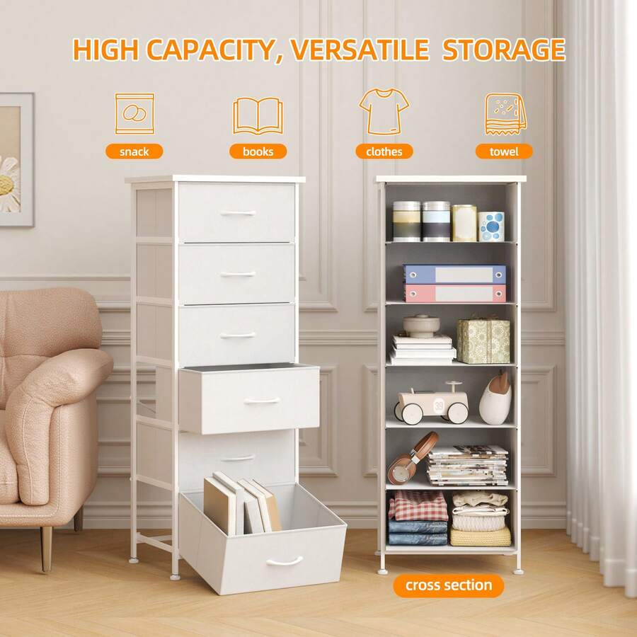 โต๊ะข้างเตียง Tomnk 6 ลิ้นชัก, - Bedroom Furniture บทวิจารณ์และราคา