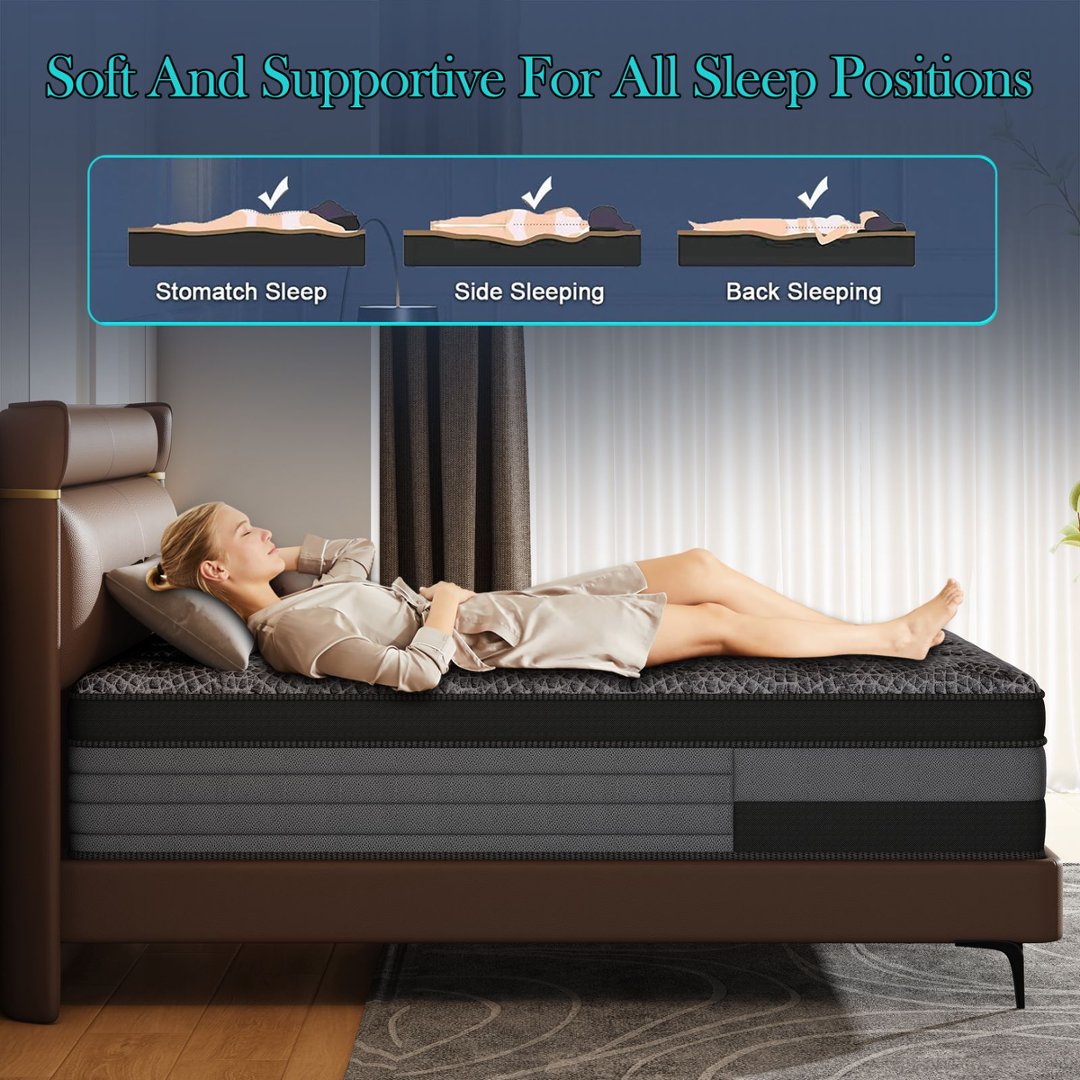 ที่นอนเมมโมรี่โฟมขนาด 12/14 นิ - Memory Foam Mattress In A Box Queen บทวิจารณ์และราคา
